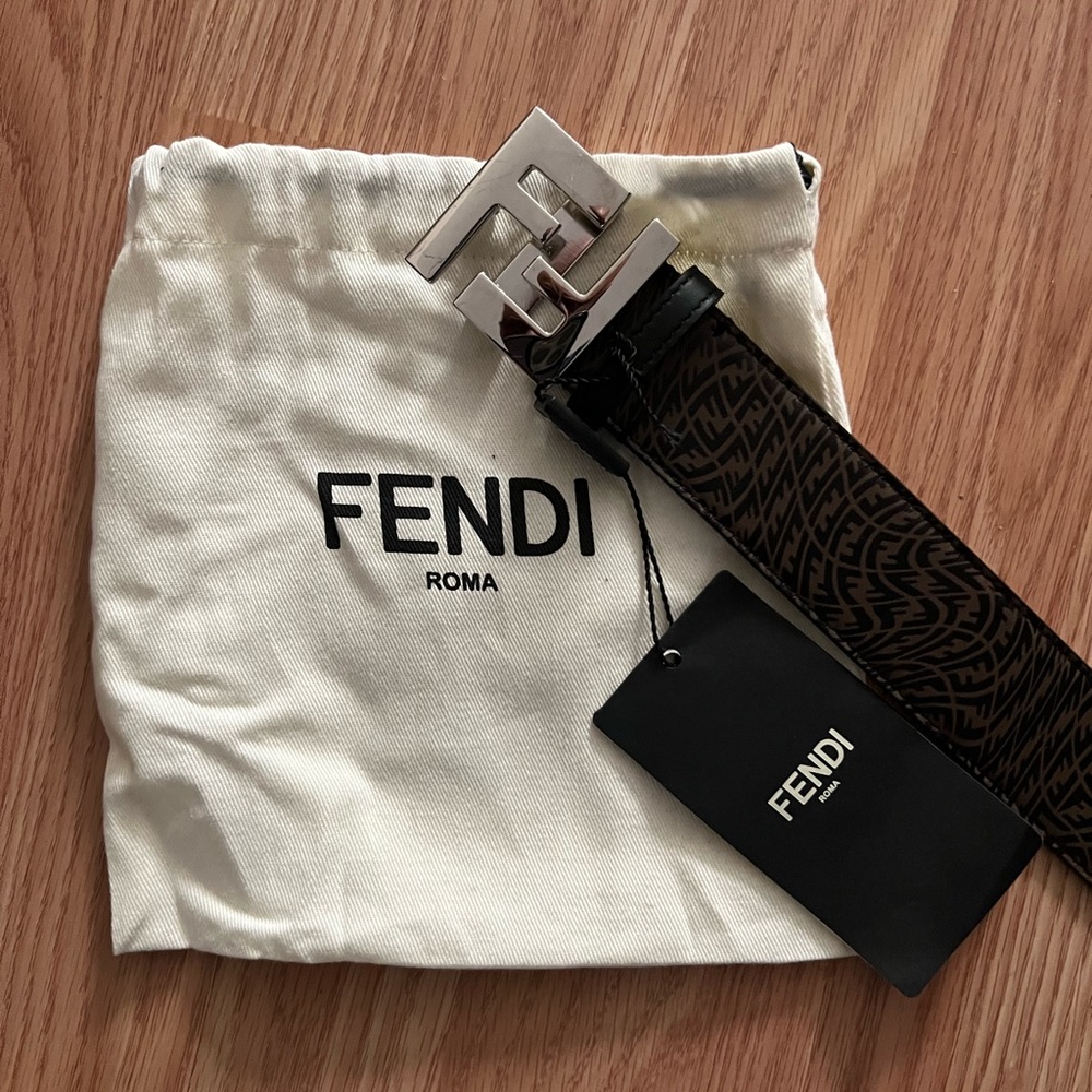 100% Authentic Mens Fendi Belt with Graphic Designs